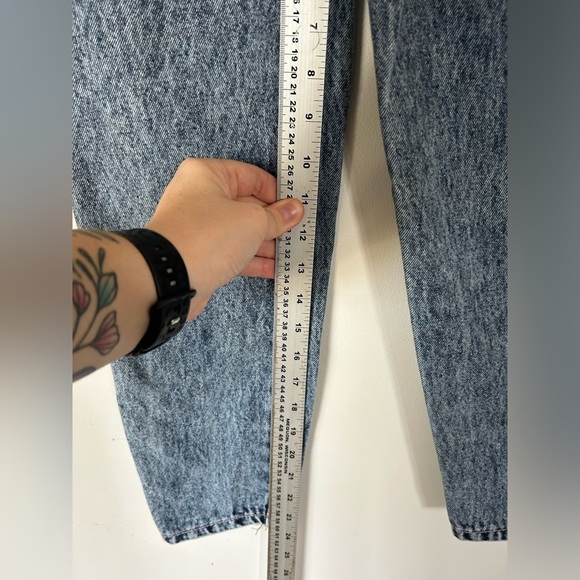 Vintage Edwin Acid Wash High Waisted Jeans Size 25 - Picture 4 of 8